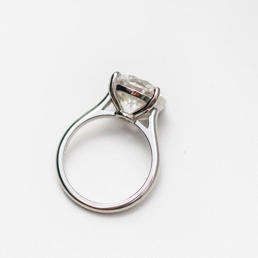 4.11 CT Round Solitaire Lab Grown Diamond Engagement Ring