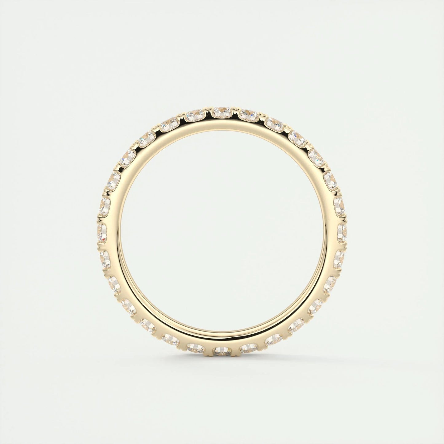 0.84 Round Cut Shared Prong Moissanite Bridal Wedding Band