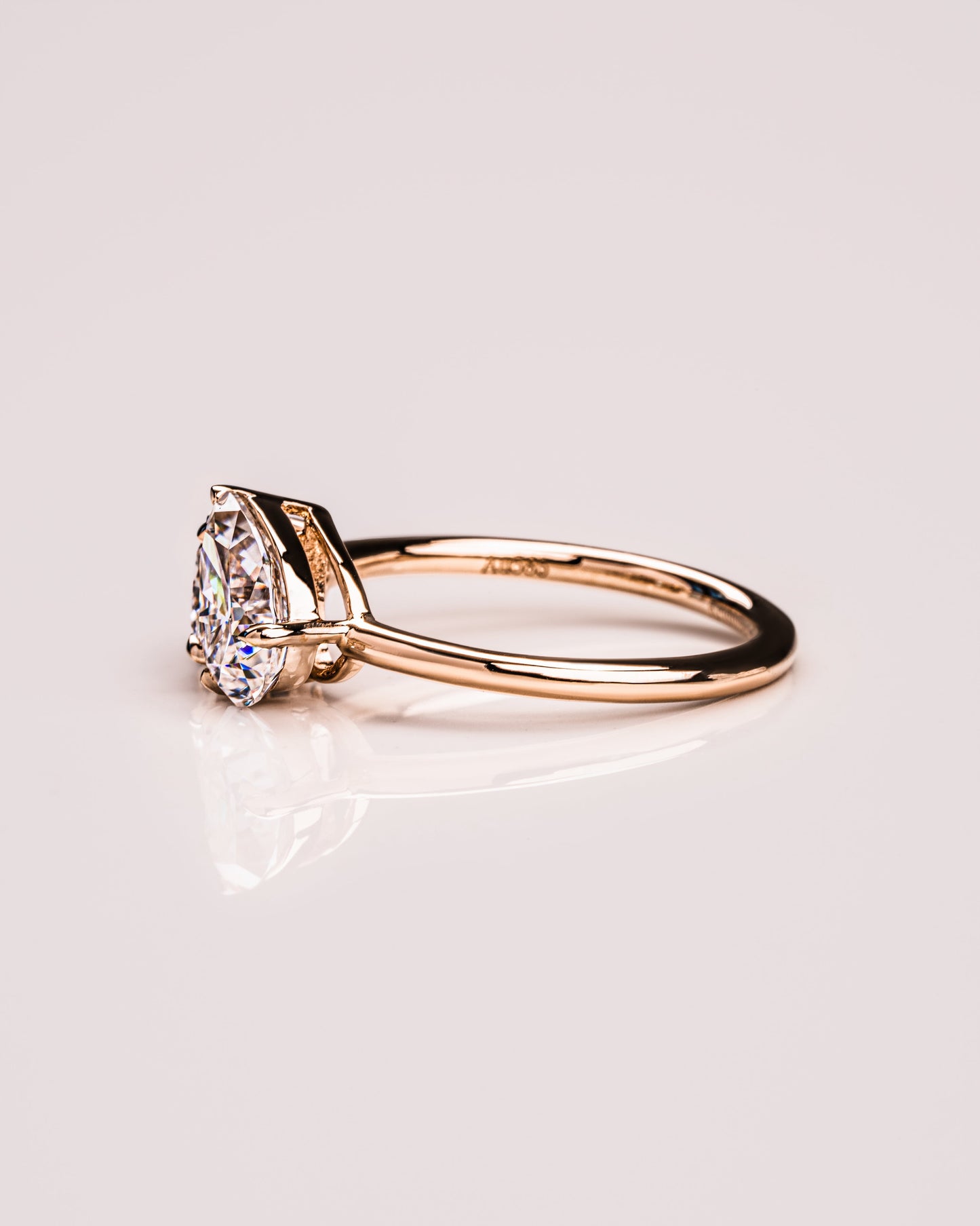 1.95 CT Pear & Princess Cut Two Stone Moissanite Engagement Ring