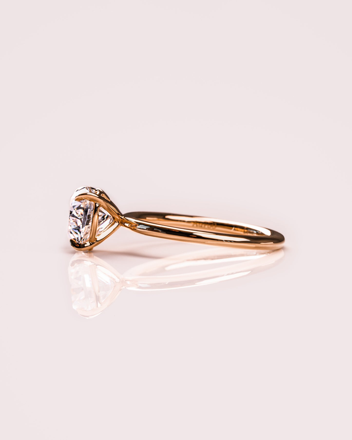 2.0 CT Heart Cut Solitaire Moissanite Engagement Ring