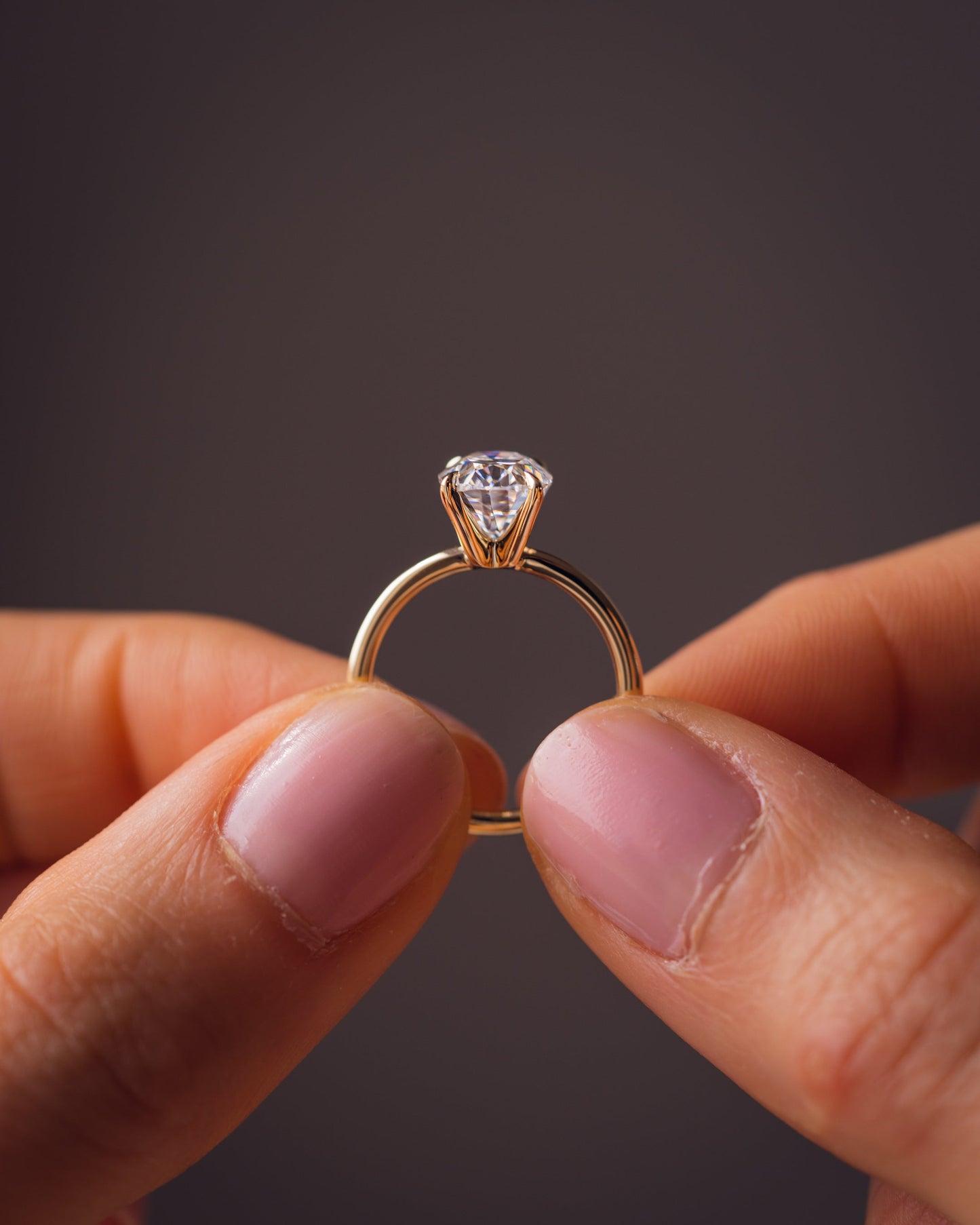 1.91 CT Oval Cut Solitaire Moissanite Engagement Ring