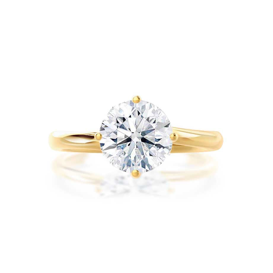 1.2 CT Round Solitaire Lab Grown Diamond Engagement Ring