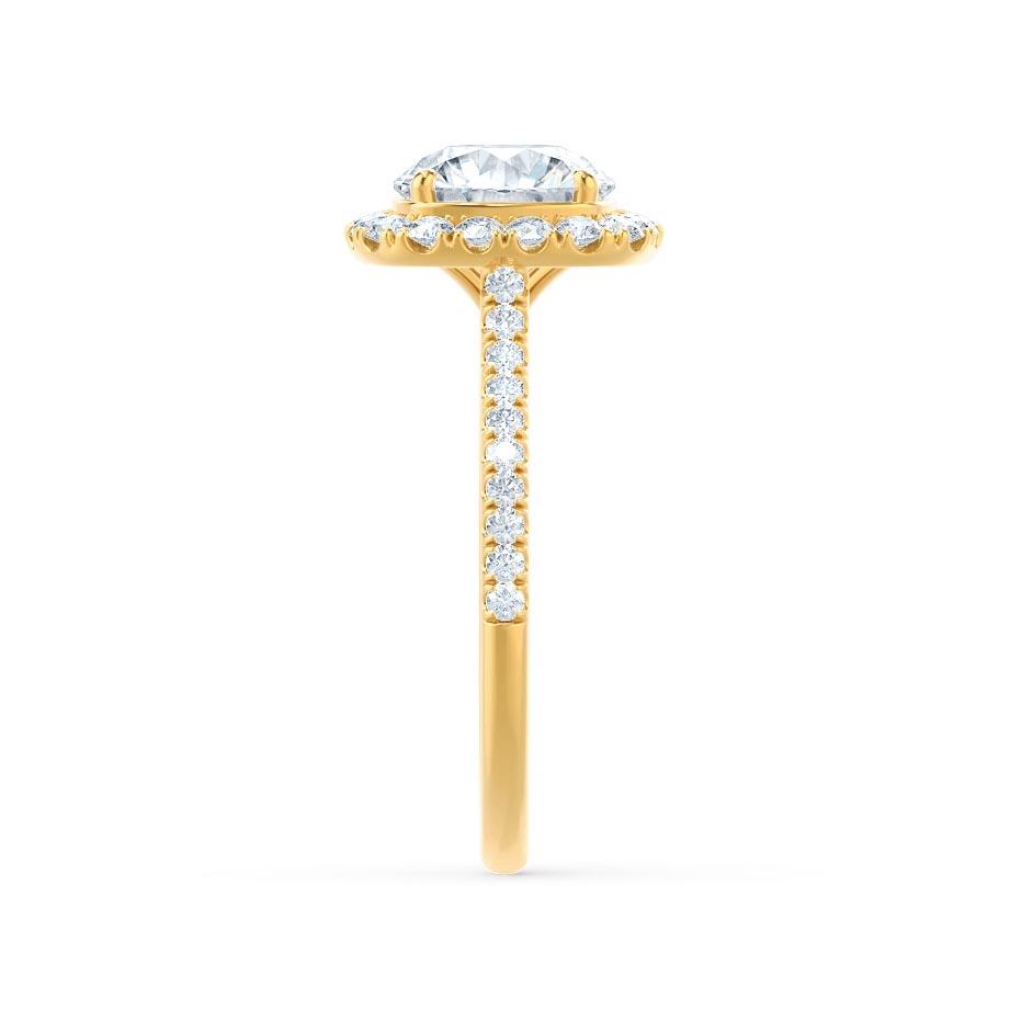2.30 CT Elongated Cushion Shaped Moissanite Halo Style Engagement Ring