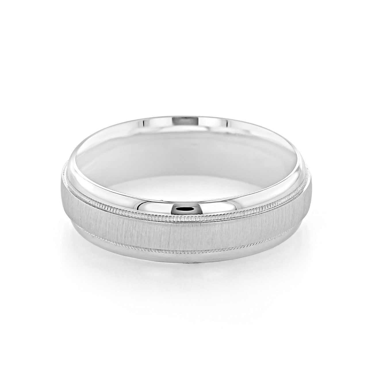 Sandpaper Finish Classic Men's Wedding Band