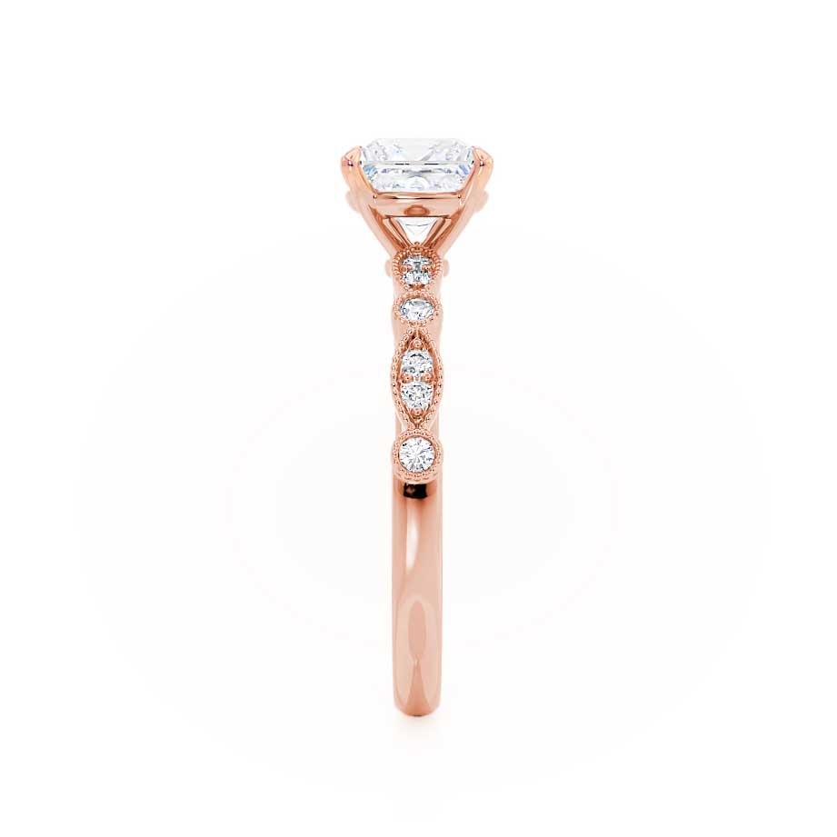 1.20 CT Princess Shaped Moissanite Solitaire Engagement Ring
