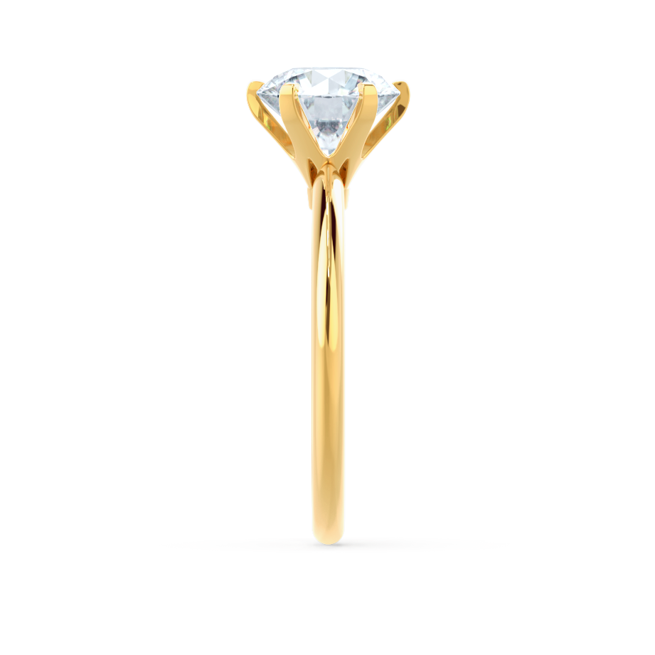 2.20 CT Round Shaped Moissanite Solitaire Style Engagement Ring