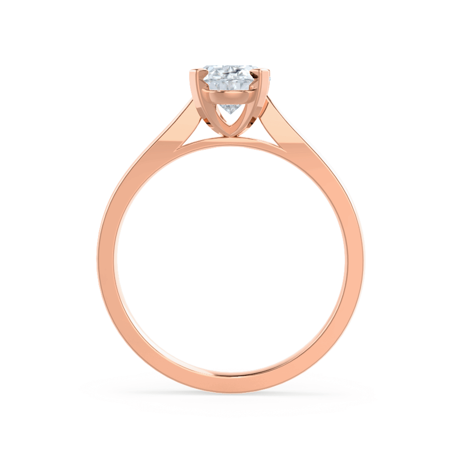 1.50 CT Oval Shaped Moissanite Solitaire Style Engagement Ring