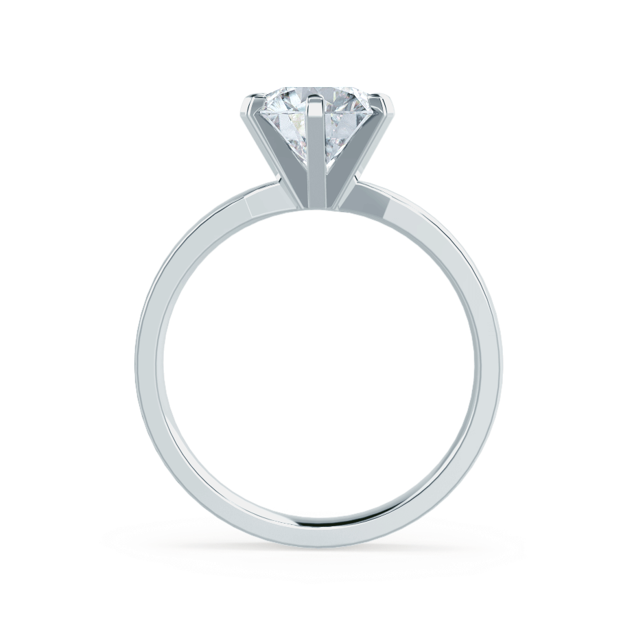 1.50 CT Round Shaped Moissanite Solitaire Style Engagement Ring