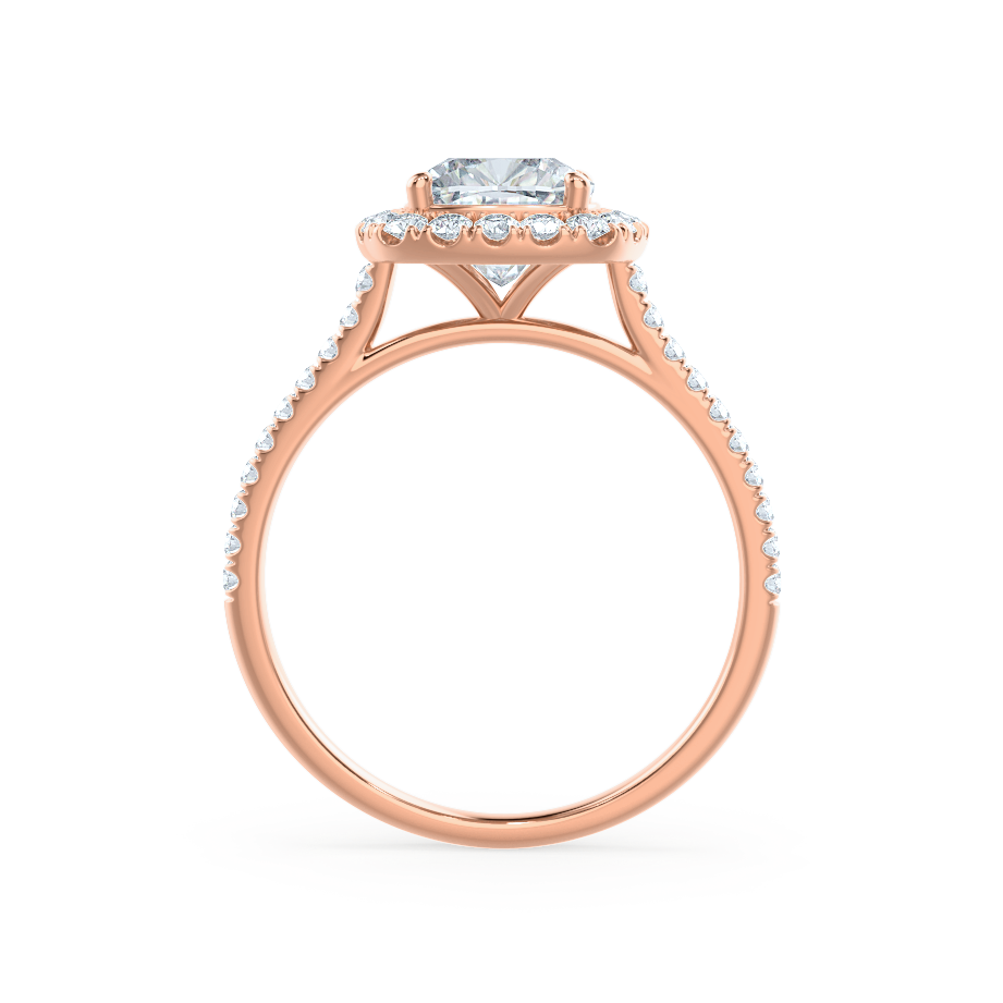 1.30 CT Cushion Shaped Moissanite Halo Style Engagement Ring