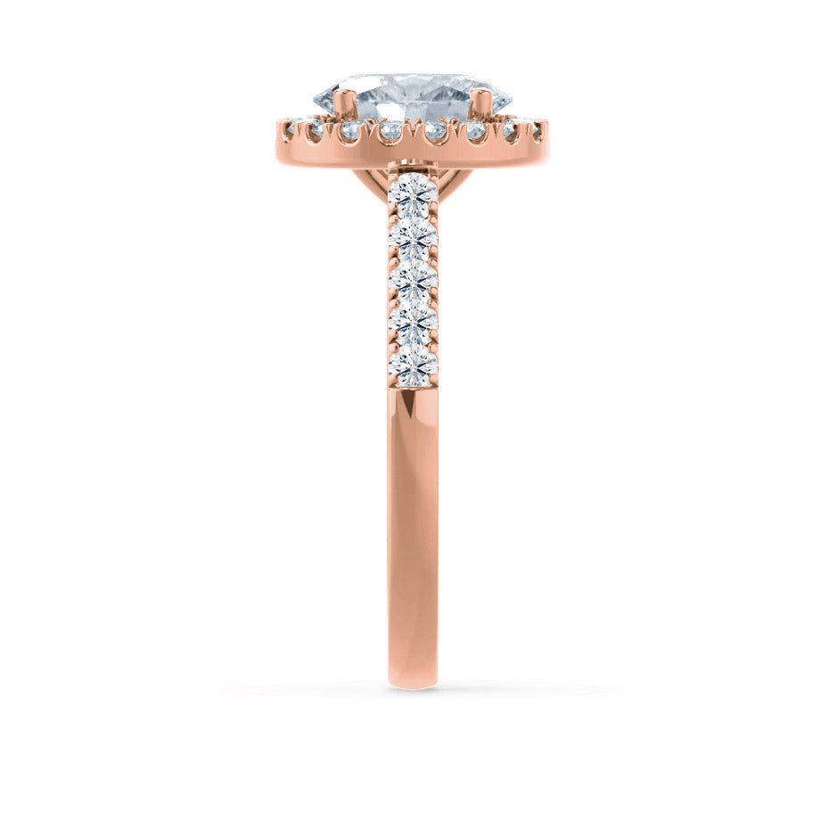1.50 CT Oval Shaped Moissanite Halo Style Engagement Ring