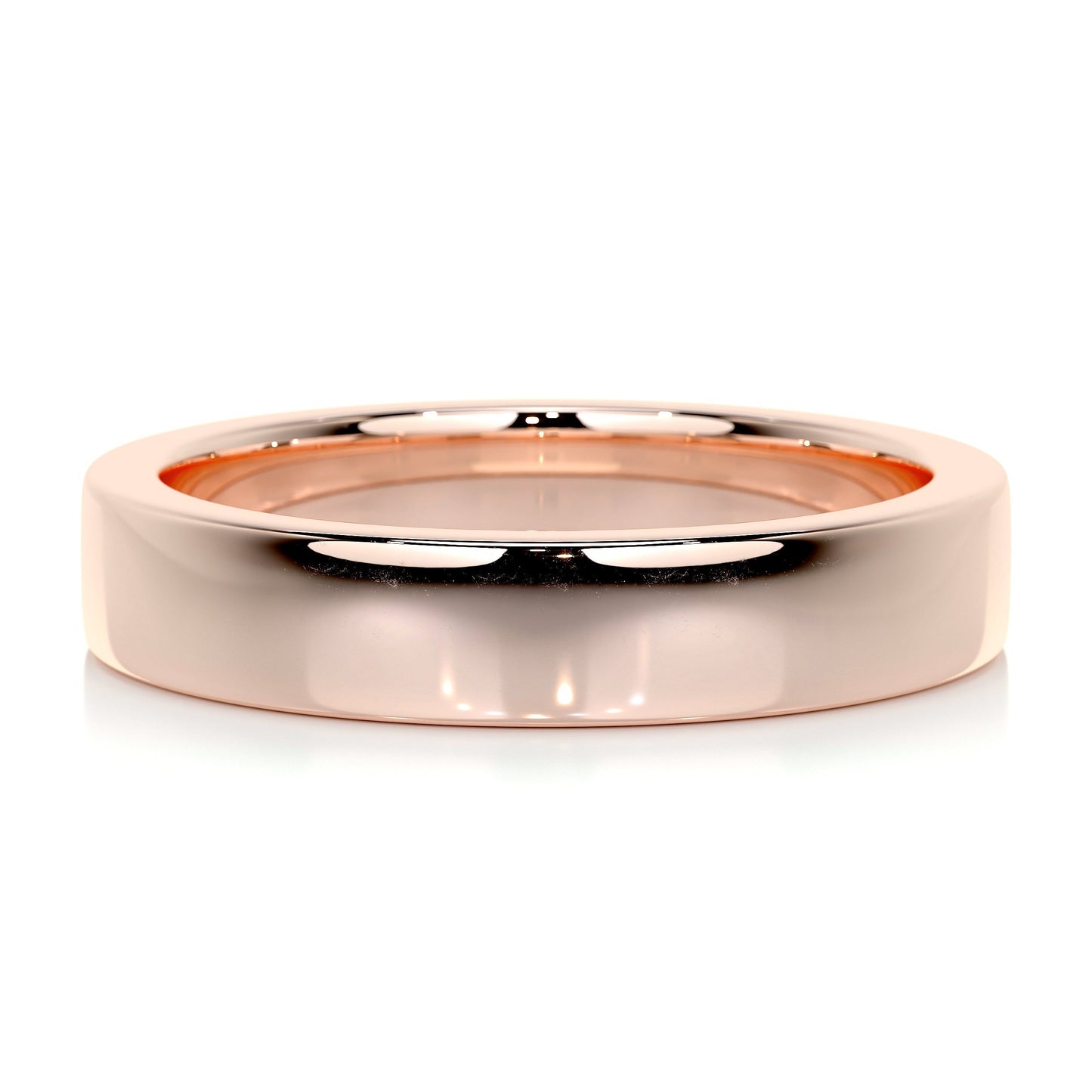 Polished Finish Yellow Gold Classic Men's Band