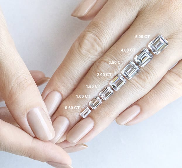 2.10 CT Emerald Cut Solitaire Twisted Rope Moissanite Engagement Ring