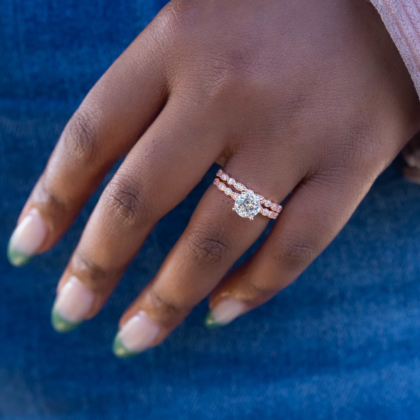1.80 CT Round Cut Solitaire Moissanite Engagement Ring
