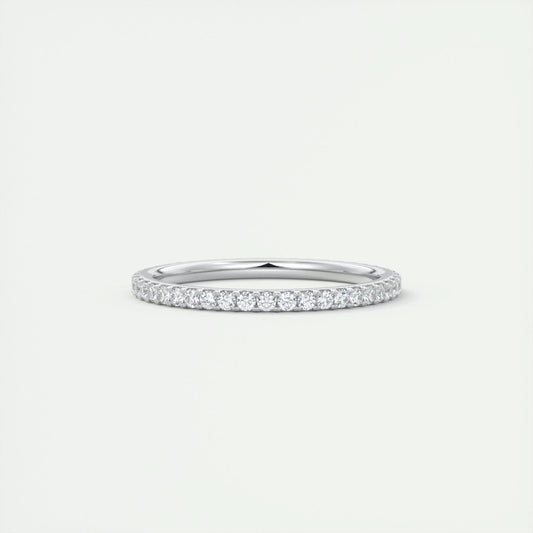 0.36 Round Cut Full Eternity Moissanite Bridal Wedding Band