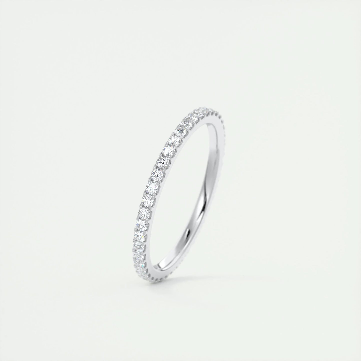 0.36 Round Cut Full Eternity Moissanite Bridal Wedding Band