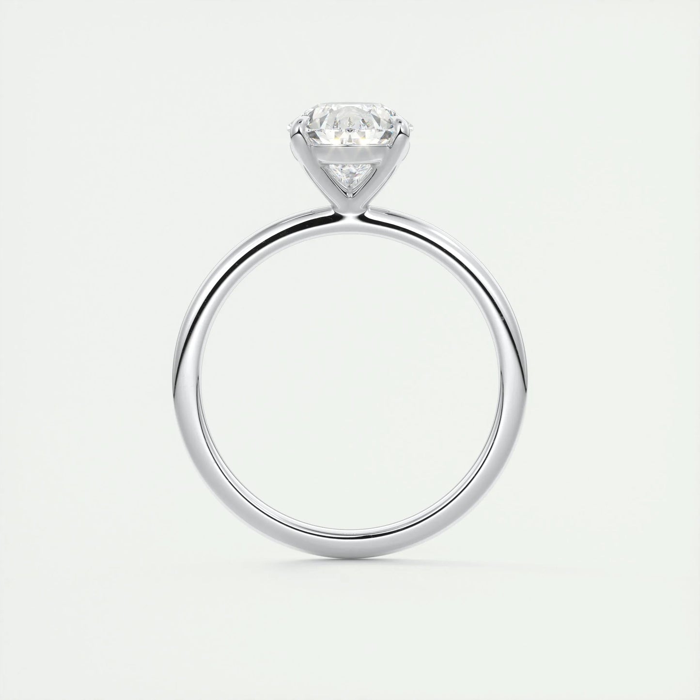 1.93 CT Pear Cut Solitaire Moissanite Engagement Ring