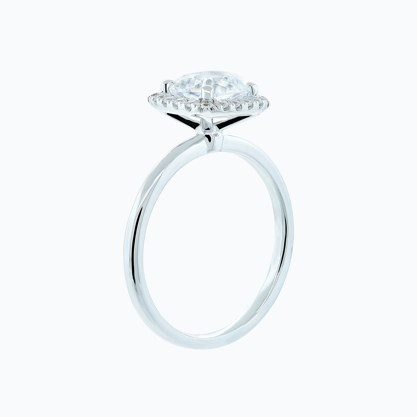 1.50 CT Cushion Halo  Lab Grown Diamond Engagement Ring