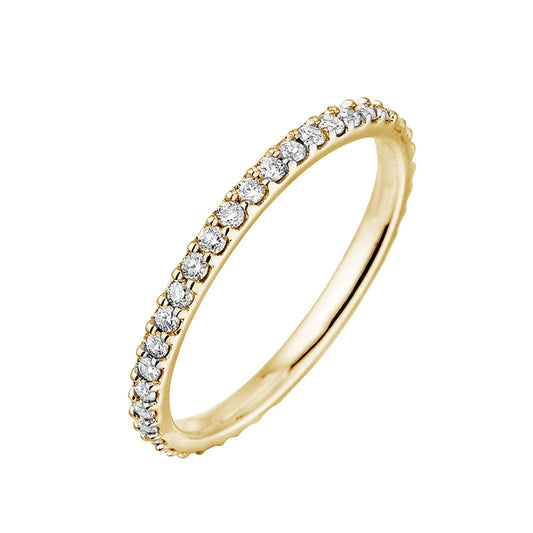 1.62 CT Round Shaped Moissanite Full Eternity Wedding Band