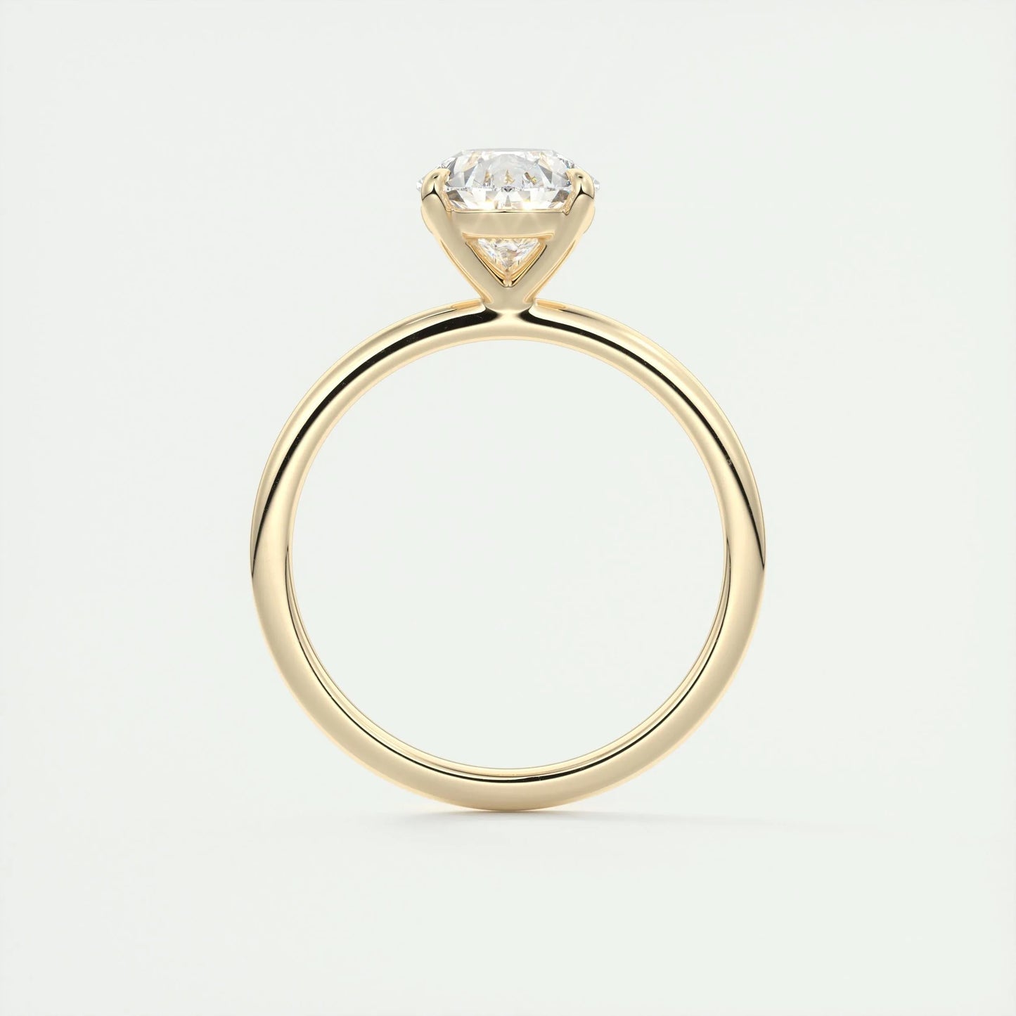 1.93 CT Pear Cut Solitaire Moissanite Engagement Ring