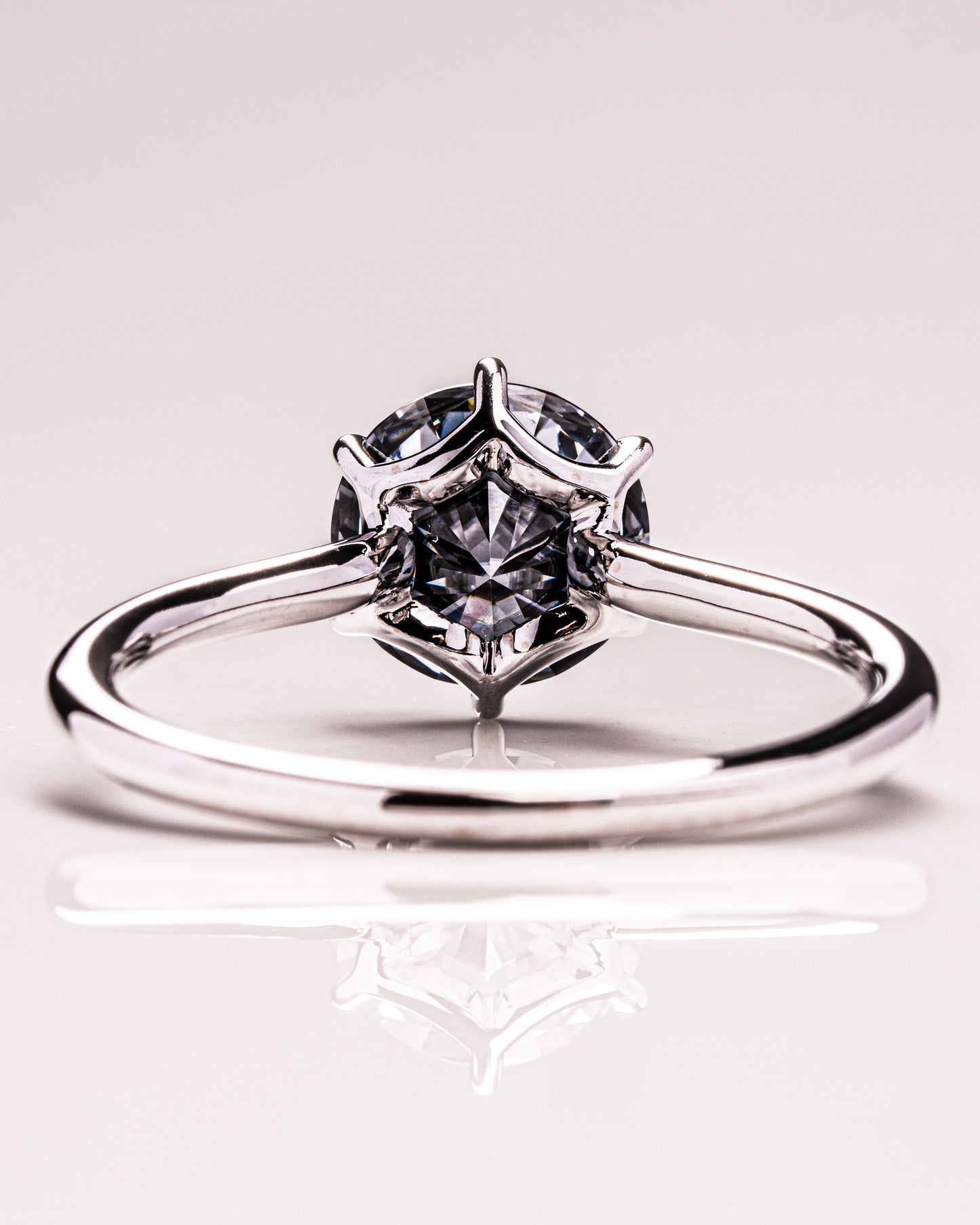 1.60 CT Round Cut Solitaire Moissanite Engagement Ring