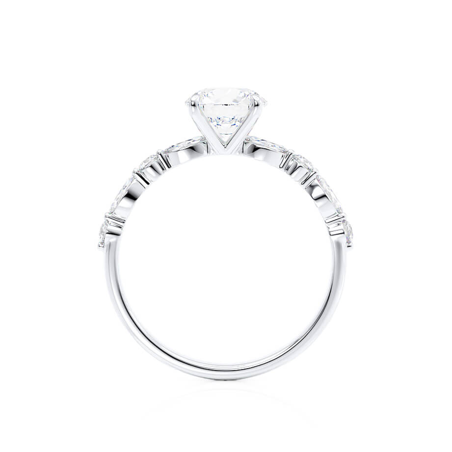 0.90 CT Oval Shaped Solitaire Moissanite Engagement Ring