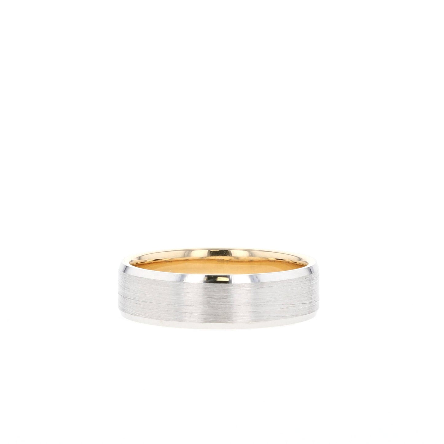 Satin-Finish Regular Yellow Gold Men's Band