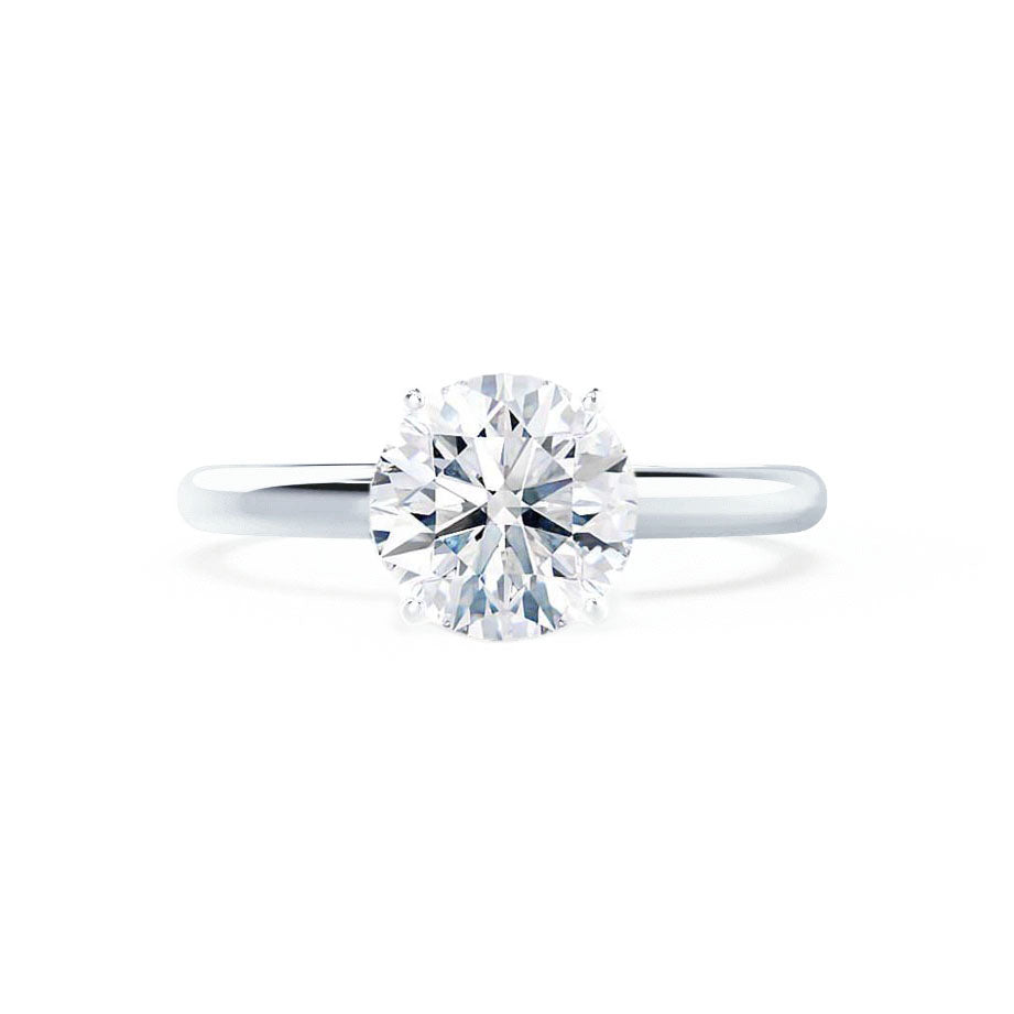 1.20 CT Round Shaped Moissanite Solitaire Engagement Ring