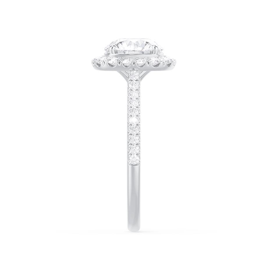 2.30 CT Elongated Cushion Shaped Moissanite Halo Engagement Ring