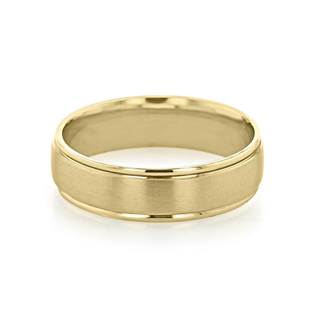 Men's Brushed Finish Classic Wedding Band