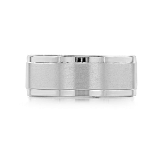 Brushed Finish Classic Wedding Band for Men