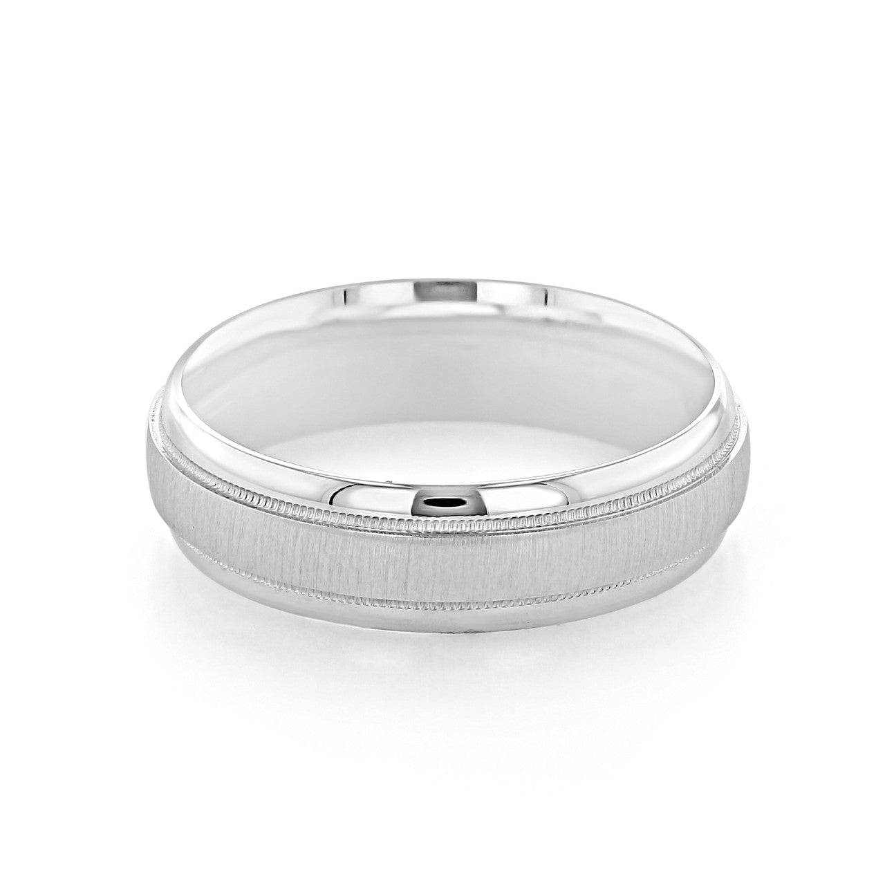 Sandpaper Finish Classic Men's Wedding Band