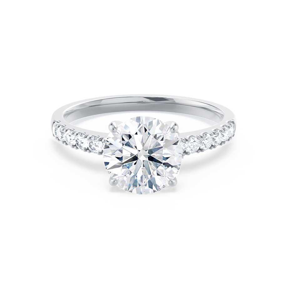 1.20 CT Round Shaped Moissanite Solitaire Engagement Ring