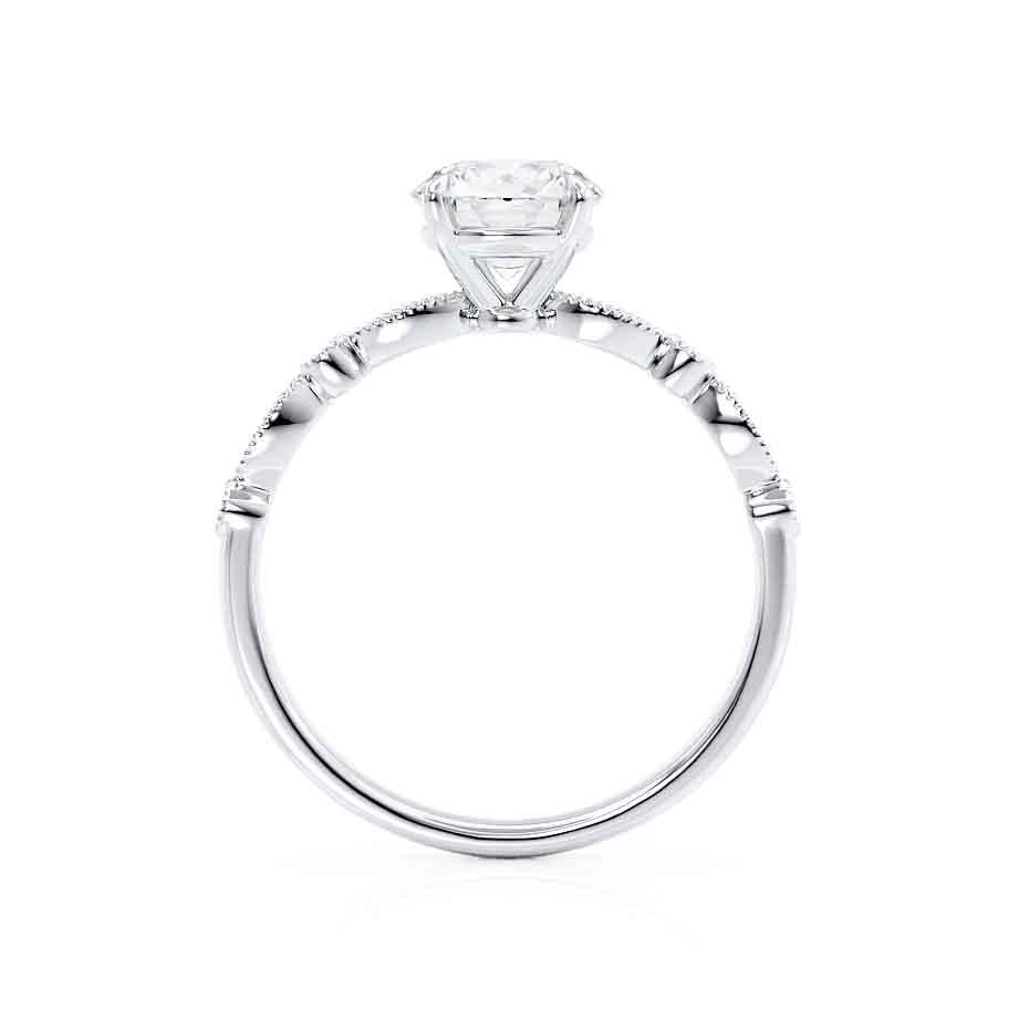 1.50 CT Princess Shaped Moissanite Solitaire Engagement Ring