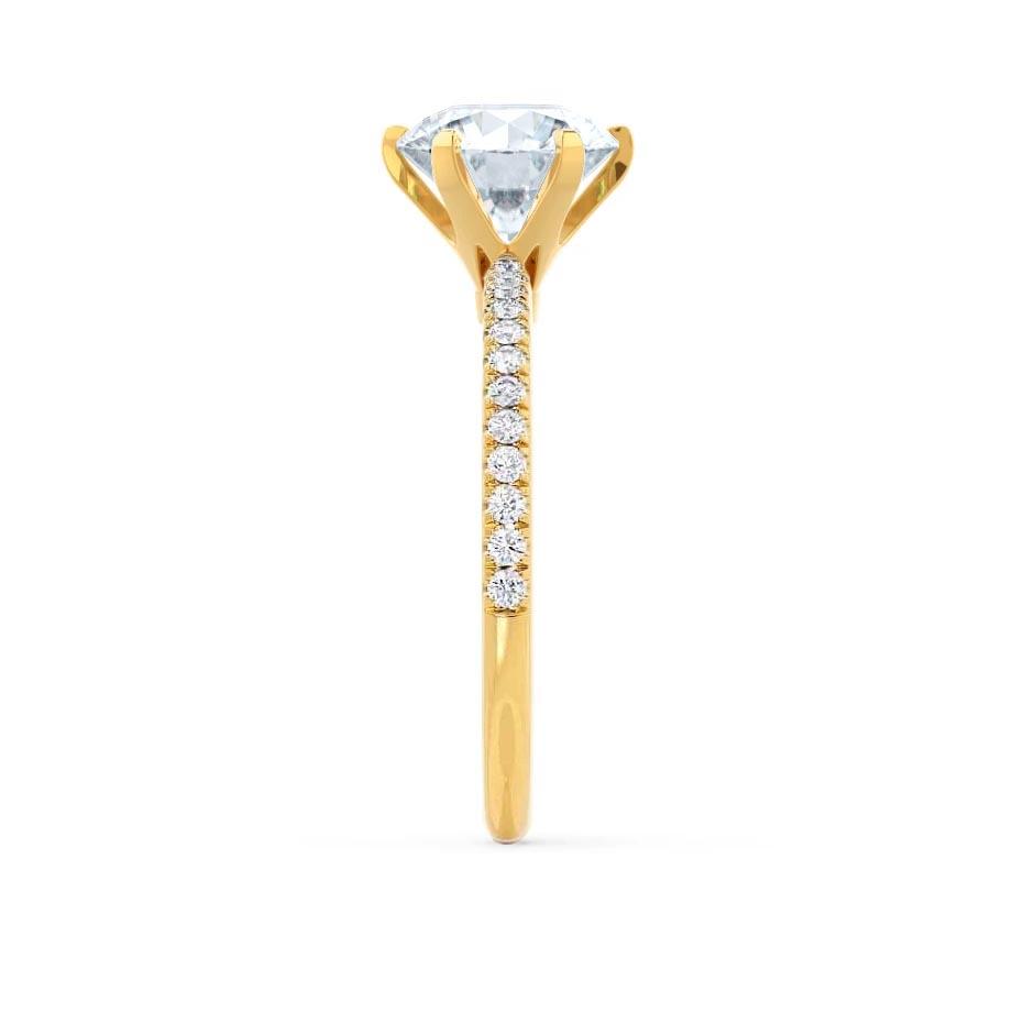 2.20 CT Round Shaped Moissanite Solitaire Engagement Ring