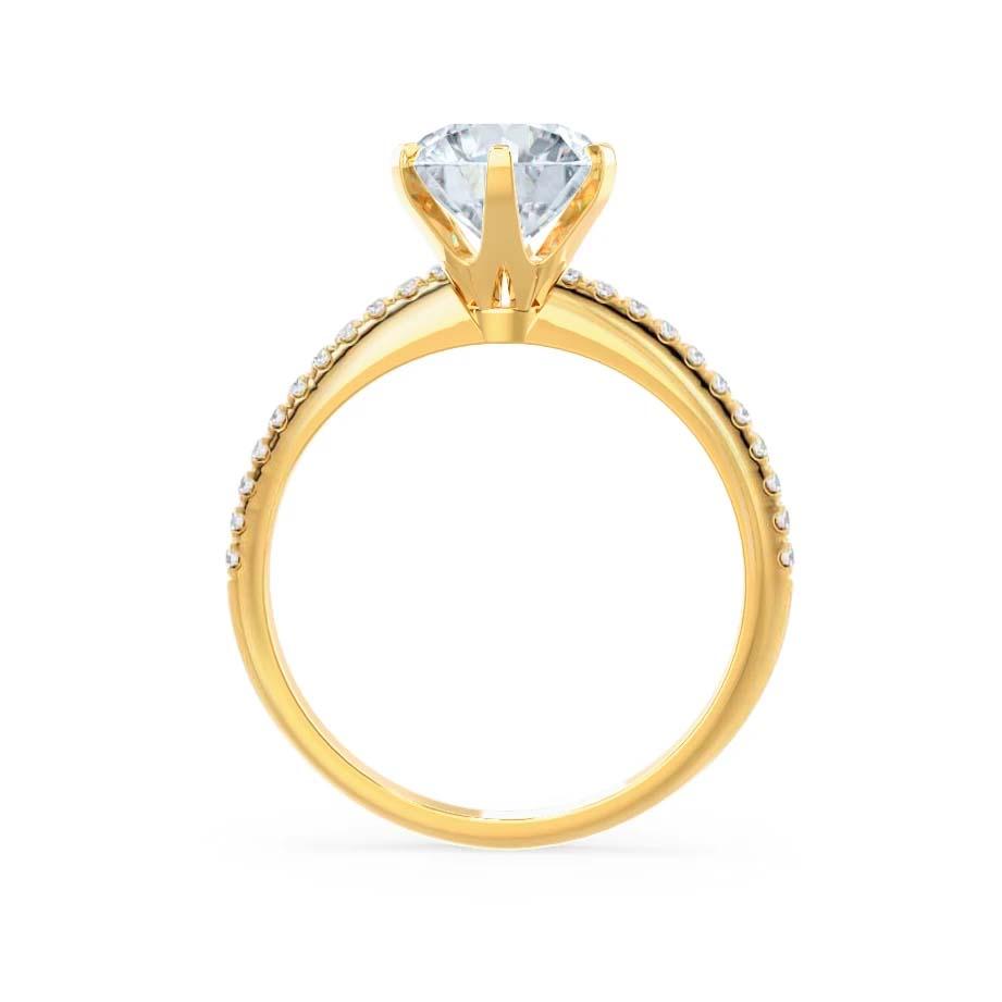 2.20 CT Round Shaped Moissanite Solitaire Engagement Ring