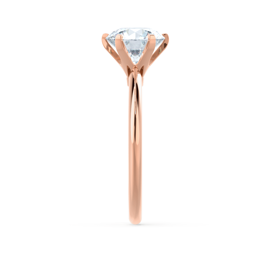 2.20 CT Round Shaped Moissanite Solitaire Style Engagement Ring
