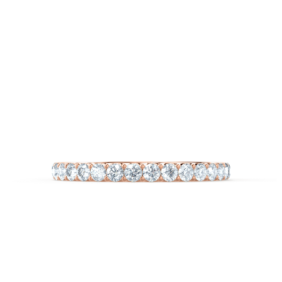 0.44 CT Round Shaped Moissanite Full Eternity Style Wedding Band
