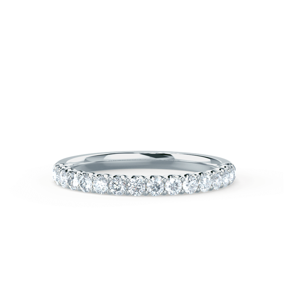 0.44 CT Round Shaped Moissanite Full Eternity Style Wedding Band