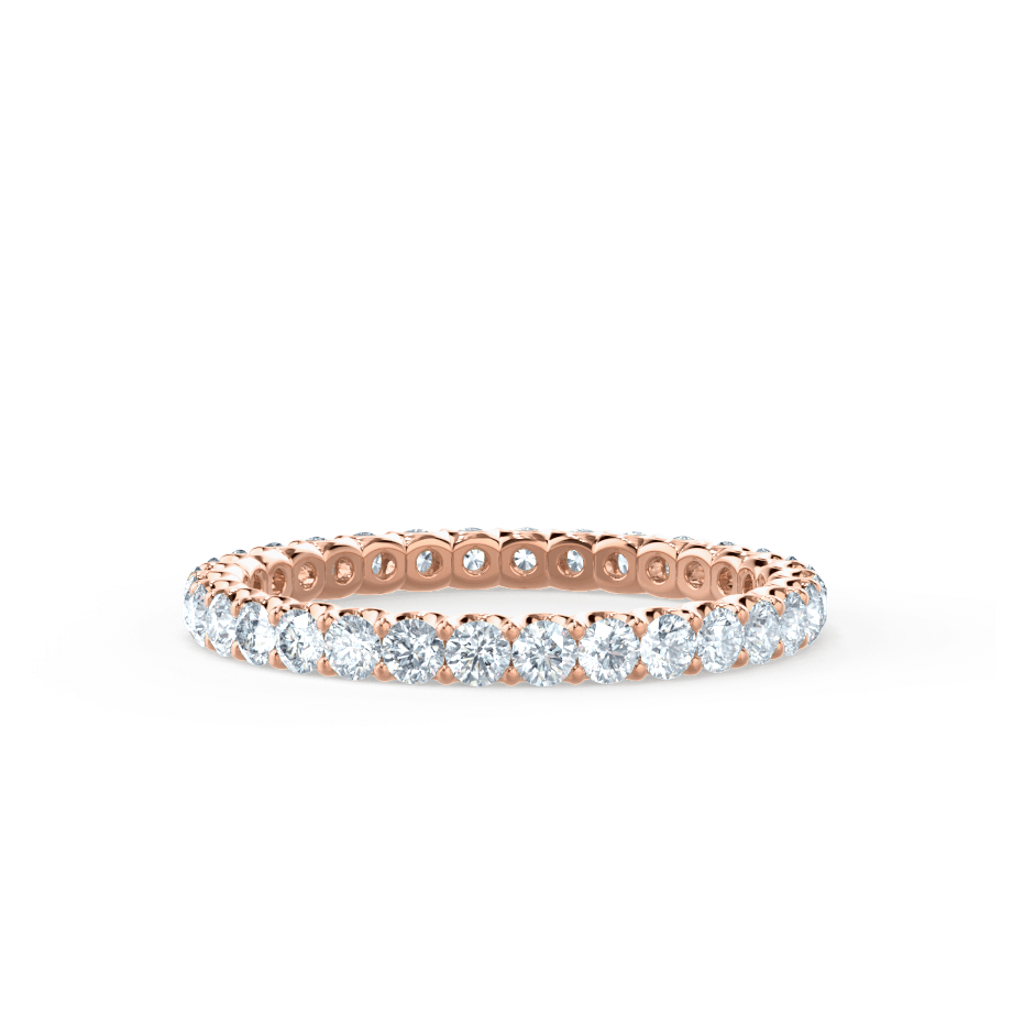 0.44 CT Round Shaped Moissanite Full Eternity Style Wedding Band