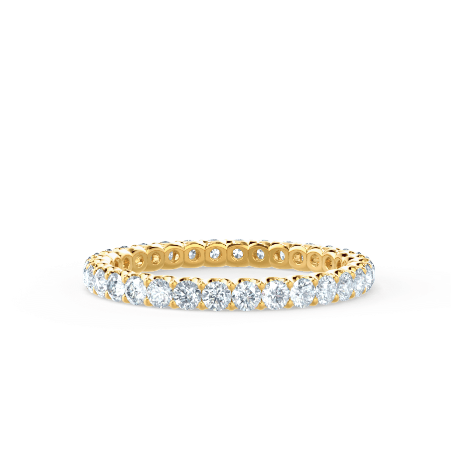 0.44 CT Round Shaped Moissanite Full Eternity Style Wedding Band