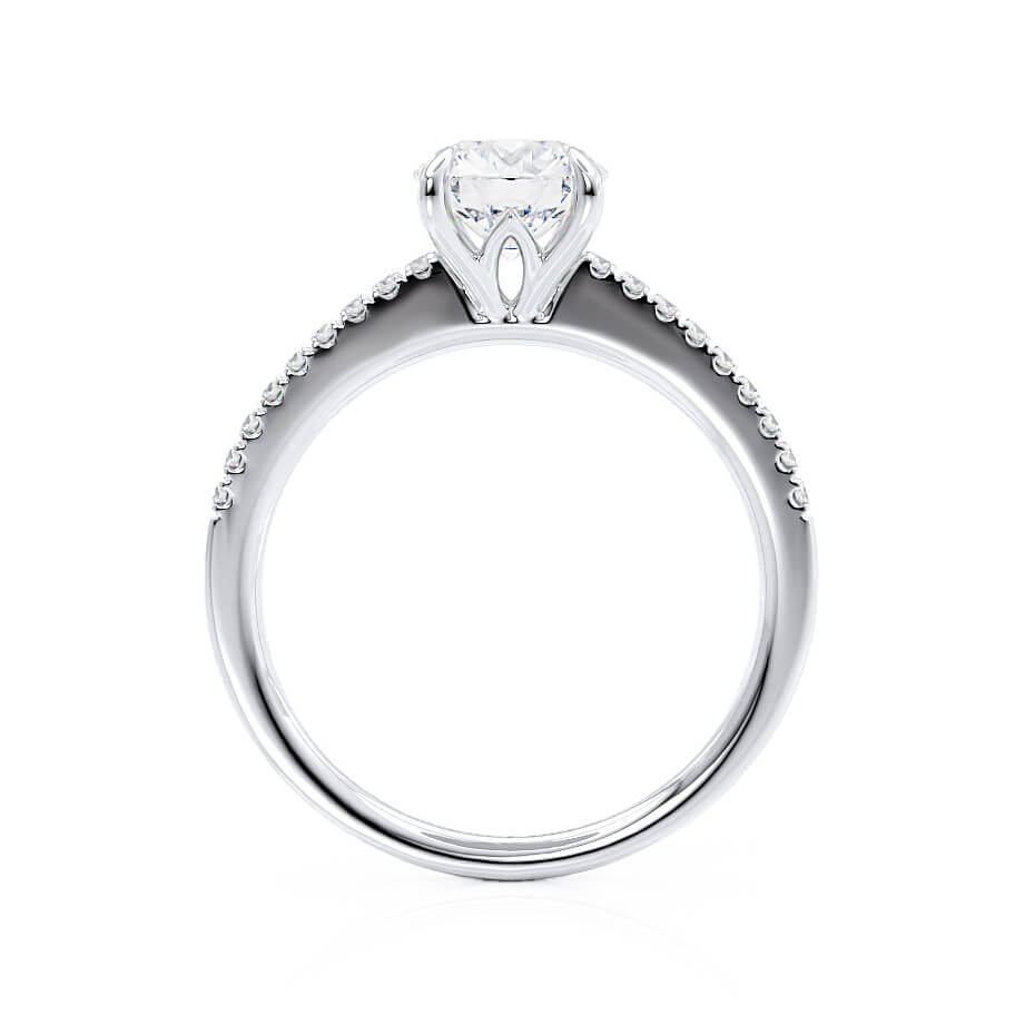 1.5 CT Round Shaped Moissanite Solitaire Engagement Ring
