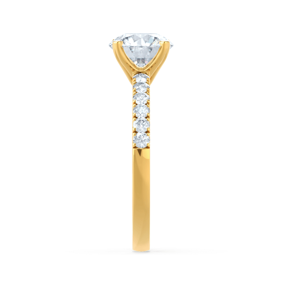1.20 CT Round Shaped Moissanite Solitaire Style Engagement Ring