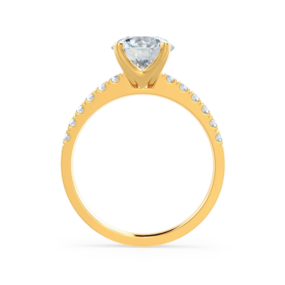 1.20 CT Round Shaped Moissanite Solitaire Style Engagement Ring