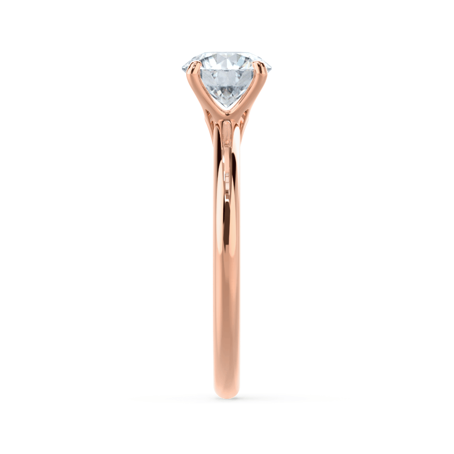 1.20 CT Round Shaped Moissanite Solitaire Style Engagement Ring
