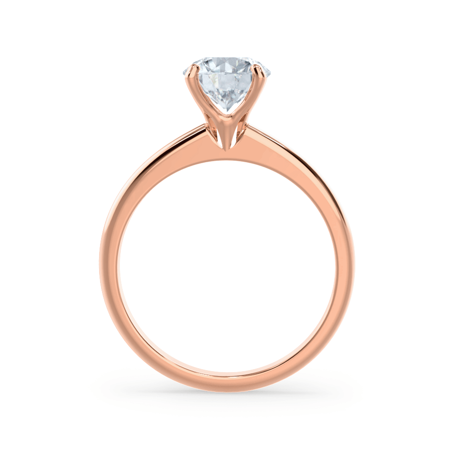 1.20 CT Round Shaped Moissanite Solitaire Style Engagement Ring