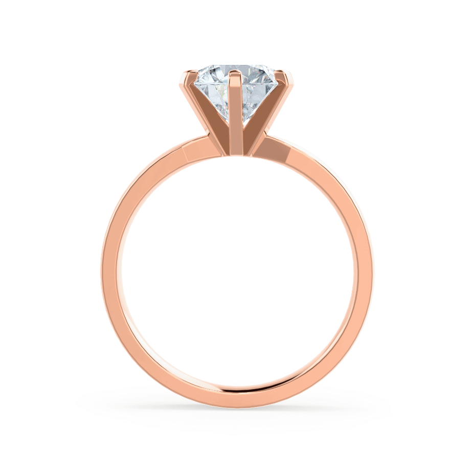 1.50 CT Round Shaped Moissanite Solitaire Style Engagement Ring