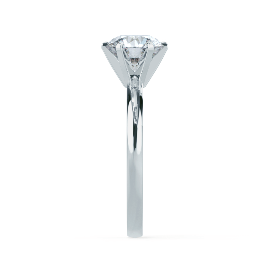 1.50 CT Round Shaped Moissanite Solitaire Engagement Ring