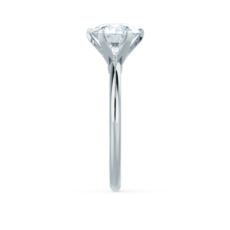2.20 CT Round Shaped Moissanite Solitaire Engagement Ring