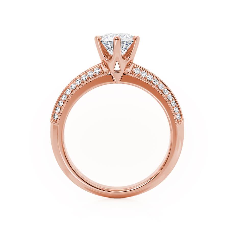 1.50 CT Round Shaped Moissanite Solitaire Style Engagement Ring