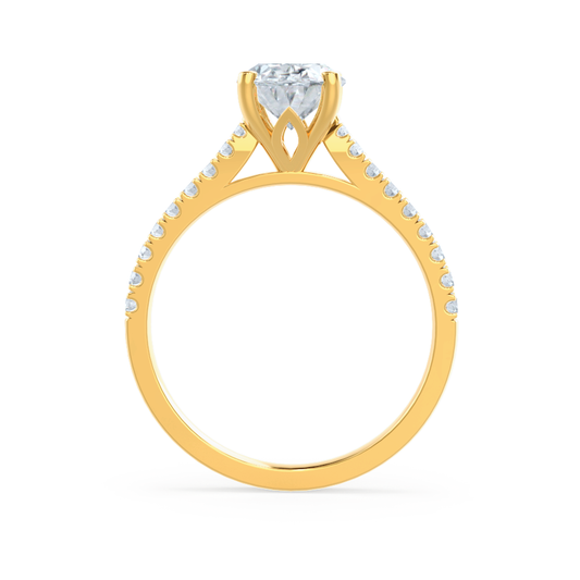 1.20 CT Round Shaped Moissanite Solitaire Engagement Ring